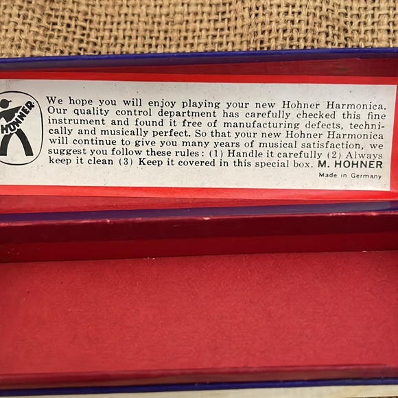 Hohner Marine Band No 1896 Harmonica a440 Key of C. Original box. - Picture 9 of 12